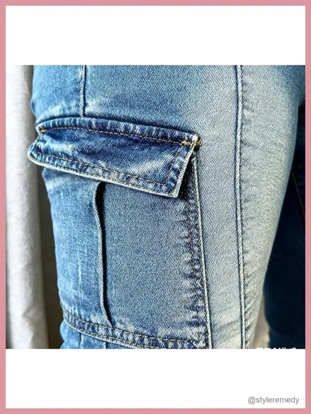 Women's High Waisted Stretch Skinny Cargo Pants